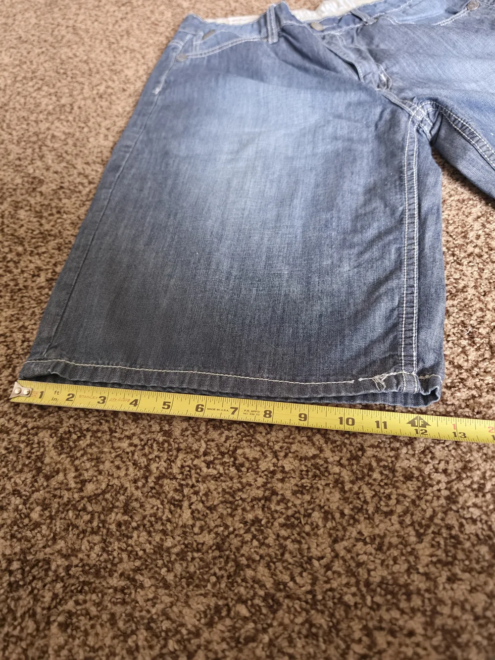 Vintage Y2K Ecko Unltd. Men's Size 38 Baggy Embroidered Blue Denim Shorts